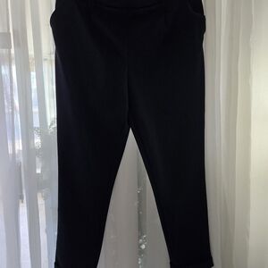Classic Black Cropped Trousers